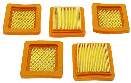 QHALEN Air Filter Cleaner for Honda GX35 Type Brush Cutter Carburetor Chainsaw Grass Trimmer Gasoline Engine Garden Tool Spare Part (Pack of 5)