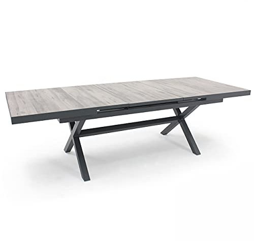 Oviala Tivoli - Mesa extensible de 10 plazas de cerámica y aluminio