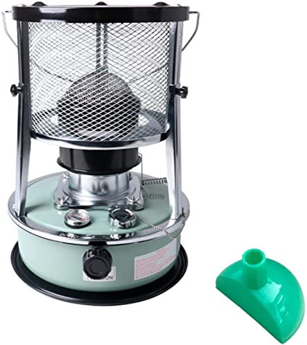 Kerosin Heizofen Petroleum Heizung,Petroleum Heizung Tragbarer Kerosin, Kerosin Ofen Heizung Tragbarer Edelstahl-Öl-Heizung, Für Indoor Outdoor Patio Camping Barbecue-Green