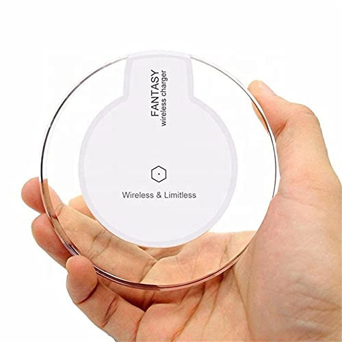 10W Wireless Chargers Charging Pads Compatible For Samsung Galaxy S21/S20/S10/S10+/S10e/S9/S9+/S8/S7, 7.5W Compatible For Apple iPhone 13/12/SE/11/Xs/XR/X/8 Plus/8, 5W All Qi-Enabled Phones (White)