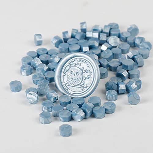100 pièces rétro octogone cire à cacheter perles cire sceau timbre perlé pour mariage Vintage artisanat décor carte faisant outils-11