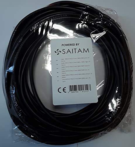 Cable H05VV-F Manguera 3G2,5mm 25m (Negro)