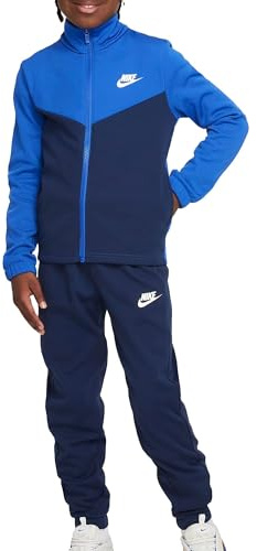 Nike Unisex Kids Tracksuit K Nsw Tracksuit Poly Fz Hbr, Game Royal/Midnight Navy/White, FD3067-480, L