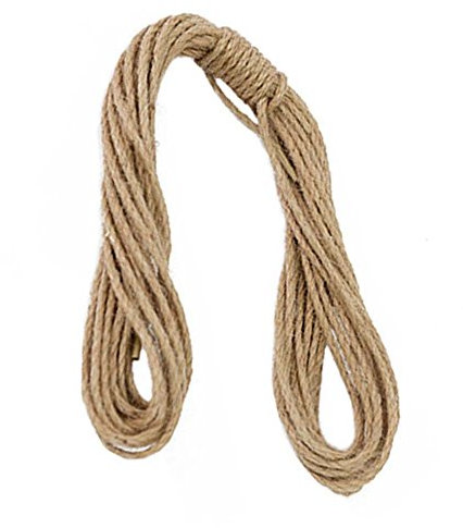 Corda for bondage, corda da giardino, corda di canapa (4 mm), 20 metri (65 piedi) for materiali da imballaggio fai da te artistici