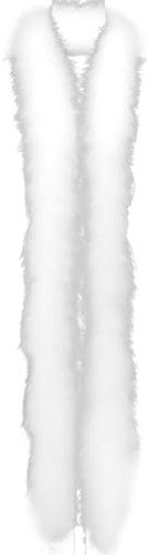 Federboa für Damen,Asudaro Boa-Feder 2 Meter natürliche Türkei Federn Boa Tanzen flauschige Plüsch Schal DIY Feder Boa Handwerk Crafting Party Dress Up Plumes Kostüm Zubehör Weiß