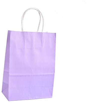 Healifty 50stücke Bunte Papiertragetaschen Mit Henkel Umweltfreundliche Geschenkverpackung Wiederverwendbar Und Recycelbar Für Bastelprojekte Und