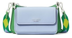 kate spade new york Women's Colorblocked Saffiano Leather Double Up Crossbody, North Star Multi, Regular