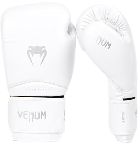Venum Contender 1.5 Boxing Gloves - White/Silver - 14-Ounce