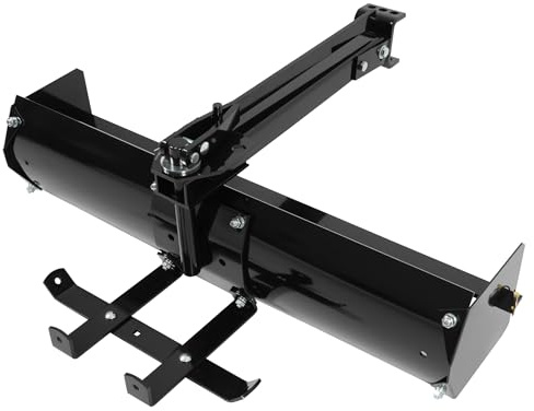 KUAFU 39.75 Box Scraper Compatible with Grader UTV ATV Lawn Tractor Attachments Tractor Box Blade Hitch Tow Suitable for Construction Landscaping /Agriculture Powder Coated Steel Black
