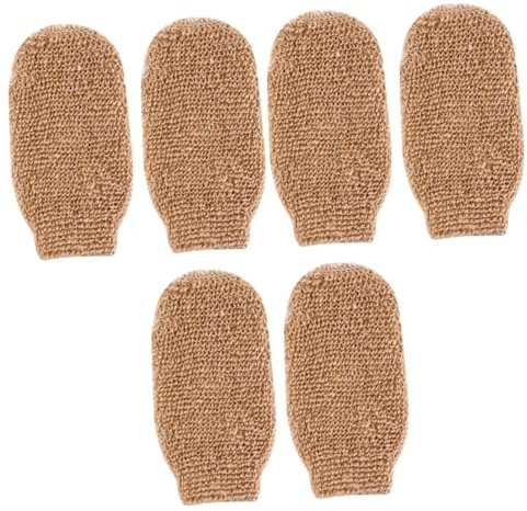 POPETPOP 6stücke Massagehandschuhe Peeling Und Duschhandschuhe Für Körpermassage Exfolierende Wirkung Sanft Zur Haut Wiederverwendbar Geeignet Für Arme Und Beine