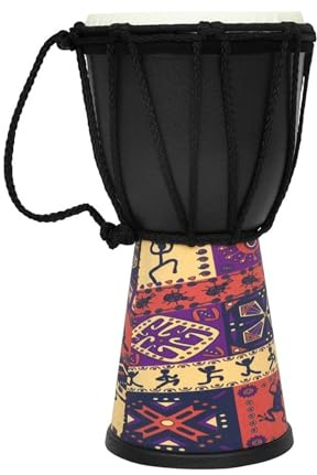 4-Zoll-ABS-Trommel Bunte Djembe-Handtrommel Anfänger-Schlagzeuger-Schlaginstrument Afrikanische Trommel Instrument