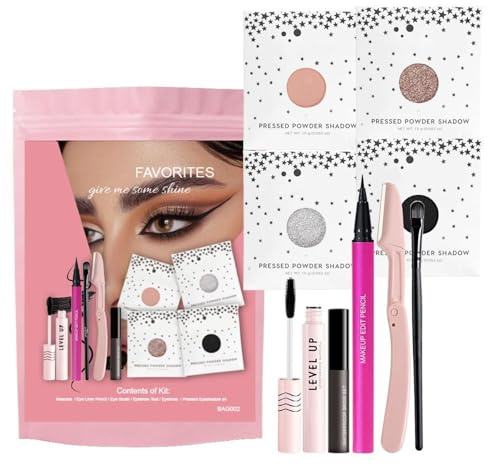 Dynaeuty All in One Makeup Kit, Make Up Gift Set for Women, Makeup Full Kit for Beginners & Professionals, Travel Makeup Set for Teens & Adults, Powder Shadow, Mascara, Eyebrow Tool, Cosmetic Brush
