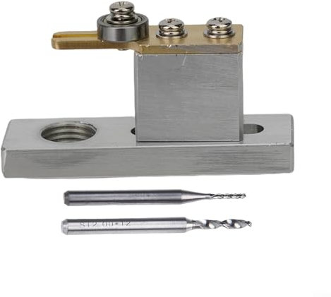 Zoegneer 1 Set elektrischer Violinenständer mit 2 x Fräsern, elektrische Purfling-Rillenschneider-Teile für Violinenbauer (Silber)