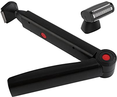 Afeitadora de pelo plegable para la espalda, herramienta de afeitado corporal sin dolor