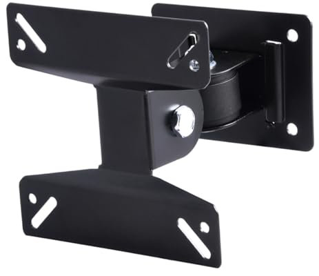MERRYHAPY Soporte Giratorio para TV De Montaje Pared Soporte De TV Movimiento Completo Color Negro para Salas De y Oficinas