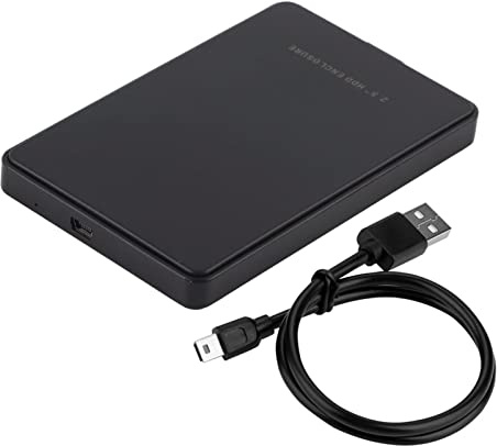 Qcwwy 2,5 Zoll IDE-Festplattengehäuse USB 2,0 Bis IDE-Adapter 480 Mbit / S mit LED-Indikator für TB 7-9,5 Mm HDD Storbox Plug und Play Screwless Design