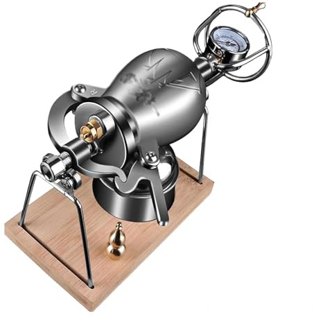 A Precision Pressure Gauge ， Chinese Popcorn Maker ， Style：Retro Popcorn Maker ， Kettle Corn Maker for Family Gathering Party Fun,Ornament