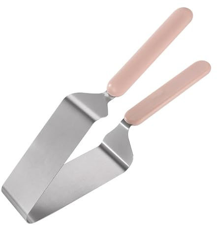 Cake Slicer Cutter Divider- 147g Adjustable Stainless Steel Cake Slicer | Triangle with Double Handle | Baking Cake Device | Server | Pie Cutter Toolfor Serving Pies Pastries