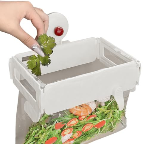 Generisch Soporte para bolsas de basura plegable para cocina, exterior, , remolque, soporte de pared extraíble, organizador para armario, lavandería, colada, fiesta, camping, ga