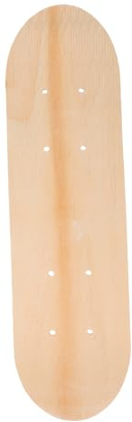 SOPOTUTU 3 Stück DIY Skateboard Deck Blank Ahornholz Robust Leicht Vorgebohrt für Jungen Mädchen Anfänger zum Individuellen Bemalen und Gestalten