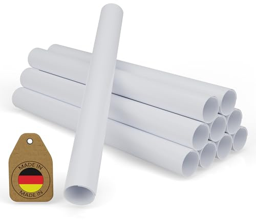 FUX 10 Stück Heizungsrohr Verkleidung - Rohrverkleidung | Unsere Rohrverkleidung für Heizungsrohre sind einfach, Die Rohrverkleidung wurde in Deutschland hergestellt