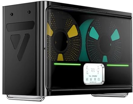 3D-Drucker-Filament-Trockenbox, Vierspulen-Drucker-Dörrator, mit LED-Touchscreen, PTC-Heizung, Uto Feuchtigkeitskontrolle, und fortschrittlichem Dreifach-Lüfter, kompatibel mit PLA, PETG, ABS, TPU, PA