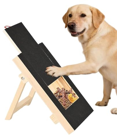 Tabla Rascadora para Uñas de Perro Esterilla interactiva madera para limar | Rascador De Uñas Para Perros interior y hogar sofá muebles casa cachorro ventana alfombra armario