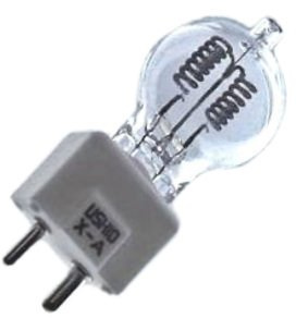 Ushio 1000250 - DYR - Stage and Studio - G7 - 650 Watt Light Bulb - 240 Volts - GY9.5 Base - 3200K