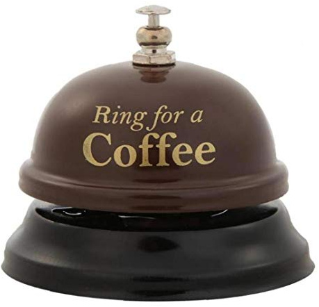 PiniceCore Coffe Call Bell Customer Service Bell Office Desk Bell Small Call Bell Ringing Service Bell Hand Servant Service