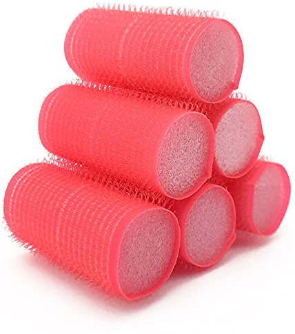 NIKO Self Grip Roller mit Schwamm für Schlaf Haar Kamm Lockenwickler für Locken und Wellen Extra Weich Styling Tool für Friseur Salon Friseur Selbsthaltender Lockenwickler (25 mm)