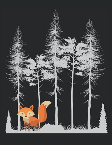 Süßer Wandern Fuchs im Wald Grafik Retro Vintage Baum Wälder Cute Fox: ANTI STRESS MALBUCH - Mandalas - Lustig Süßes Fuchs im Wald Natur Geschenk - A4 ... Vorlagen - Antistress - Entspannen - Ausmale