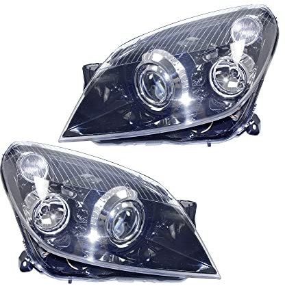 ATEC Germany 2x Bi-Xenon Scheinwerfer Hauptscheinwerfer vorne links + rechts Frontscheinwerfer, Kompatibel mit OPEL ASTRA H (A04)