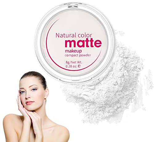 Cipria Fissante Mate, Compatta, Polvere Finitura Trucco, Stay Matte, Trasparente Opacizzante