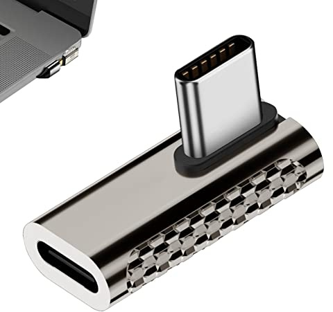 Convertidor USB C - Tipo C macho a hembra, 100W 20Gbps USB C a C adaptador de cable de carga 5V/3A-20V/5A Soporte 4K @60Hz También salida de video 8K Tumotsit
