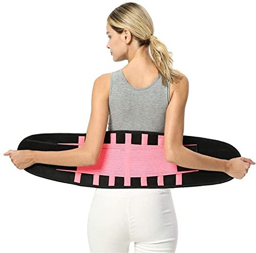 Cinturón de Soporte Lumbar para Hombres y Mujeres, Correas de Soporte Ajustables - Protección de Soporte Lumbar Inferior Cinturón de Calor Entrenador de Cintura (Tamaño : L/Large) (S/Small)
