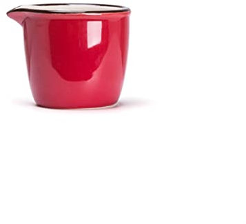 Creamer Jug,Churn Jug,Mini Ceramic Milk Jug Household Kitchen Sauce Jar Restaurant Coffee Suitable for Dining Table Dessert Shop Cafe Milk(Color:Red Cup) (Color : Red Cup)