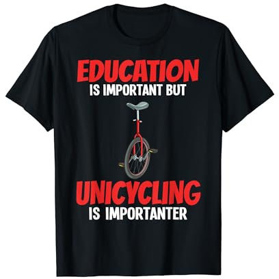 Einrad Fahrrad Lustiges Training Lernen Radfahren T-Shirt