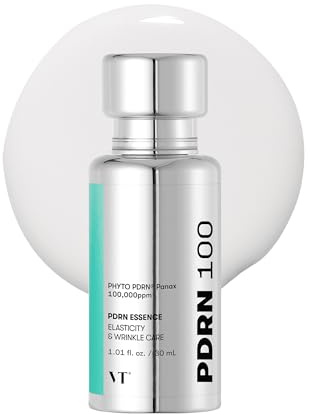VT COSMETICS PDRN 100 Essence, Intensive Glow Serum, 100,000ppm Vegan PDRN, Skin Restoration & Plumping, Hydrating & Moisturizing, Firming, Fine Lines, Korean Skincare 1.01 fl. Oz.