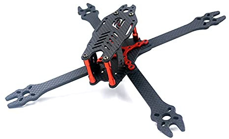 ZEMNLO Carbon Rahmen Kit RC Drone FPV Racing Quadcopter Freestyle True X 5040 5045 5145 Propeller F3 F4 40A Quadrocopter-Rahmenarme (Size : Red Frame kit)