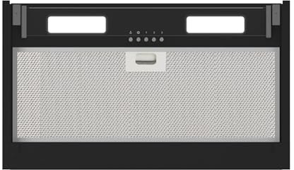 Cata Campana Extractora Armonia 60 BK Panel de Control Mecánico 3 Niveles de Extracción Sistema Fácil Instalación Motor Extra Silencioso Potencia 276 W Ancho 52,1 Color Negro