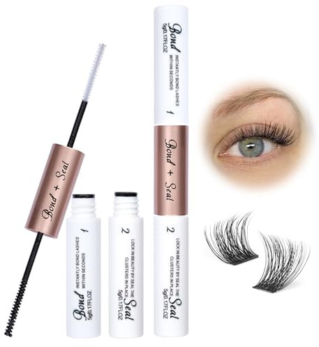 Lash Bond & Seal Eyelash Glue - Strong Hold, Waterproof, Long Lasting for DIY Eyelash Extensions