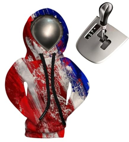 Auto-Schalthebel-Hoodie, lustige Auto-Schalthebelabdeckungen - Auto-Schaltknauf-Abdeckung | Lustiger patriotischer Flaggen-Pullover-Hoodie für Gangschaltung, Sweatshirt Auto-Schaltknauf-Abdeckung, leu