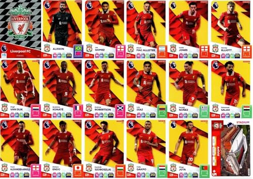 Panini Premier League 2024 2025 Liverpool Base Team Cards
