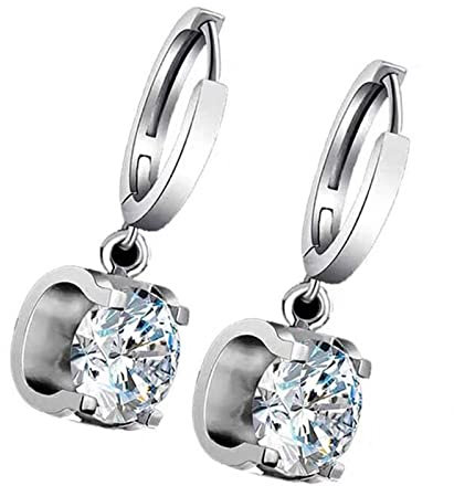 Moissanite-Creolen, 1 ct D, Farbe FL, Klarheit, Funkelnde, runde Diamantohrringe Damen und Herren, 925er Sterlingsilber, kleine Schläfer-Creolen, Stierkopf, brillanter Moissanite-Schmuck
