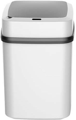 LearnLyrics Pattumiera Touchless Automatica con Sensore - da Cucina, Elettrica Grande da 13 Litri, Intelligente per Camera da Letto