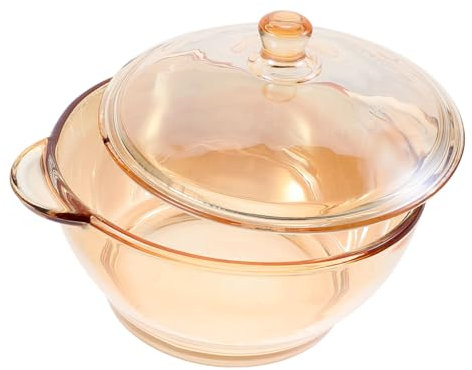 COLLBATH Microwave Oven Glass Bowl Double-eared Lead Heat-resistant Scratch-resistant Oven Soup Pot for Home Use