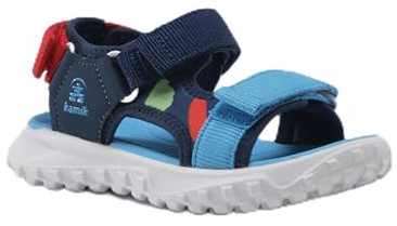 Kamik Unisex barn Harbor T-sandal, Marinblå Nbl, 27 EU