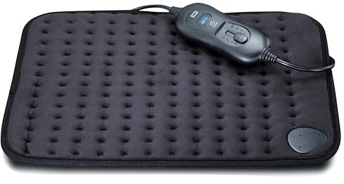 Melissa 16760051 - Heizkissen mit drei Wärmestufen, Überhitzungsschutz und automatischer Abschaltung - 40 x 30 cm - Schwarz