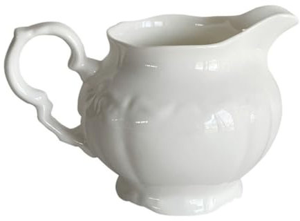 Cabilock Elegante Juego De Jarras De Porcelana Con Relieve Para Té Elegante Jarra Para Crema Acabado Resistente A La Decoloración Para Bares Y Restaurantes