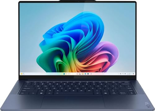 Lenovo 2024 Yoga Slim 7 14.5” 2944x1840 Touchscreen Laptop 12-Core Snapdragon X Elite X1E-78-100 Qualcomm Adreno GPU 16GB LPDDR5 2TB SSD USB-C w/DP WiFi BE BT Webcam Backlit KB Windows 11 Pro
